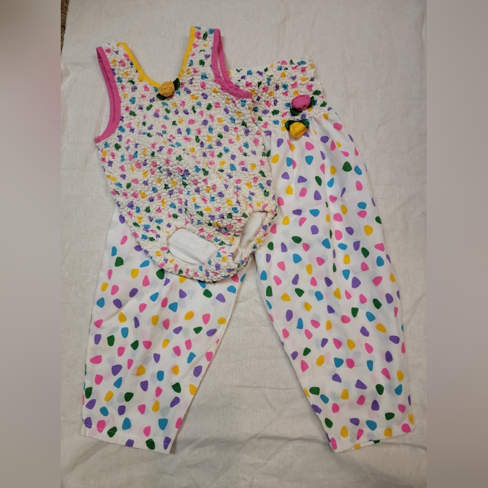 Vintage Kids 1980s Leotard And Baggie Set Sz 3t